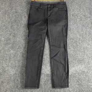 J Crew Jeans Womens 31 Toothpick Black Cotton Stretch Skinny Pockets